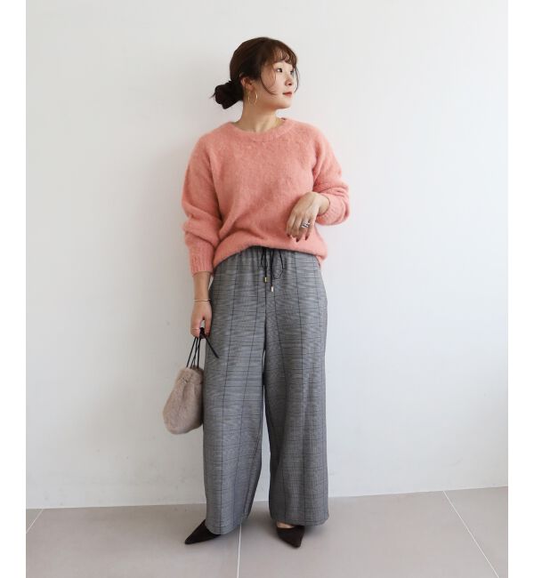  「グレンチェックイージーワイドパンツ」|その他|
