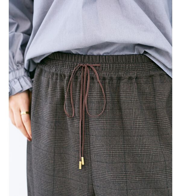  「グレンチェックイージーワイドパンツ」|その他|