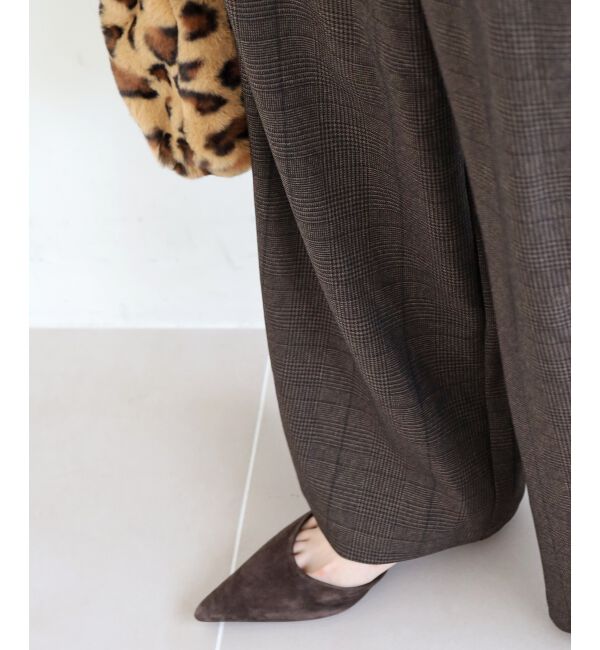  「グレンチェックイージーワイドパンツ」|その他|