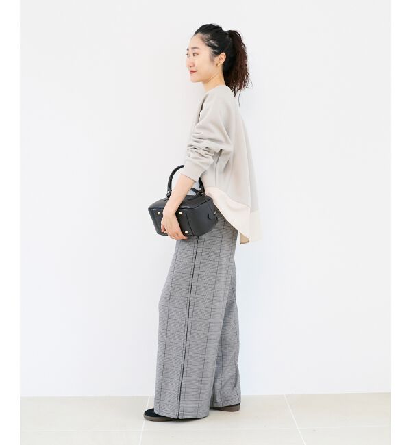  「グレンチェックイージーワイドパンツ」|その他|