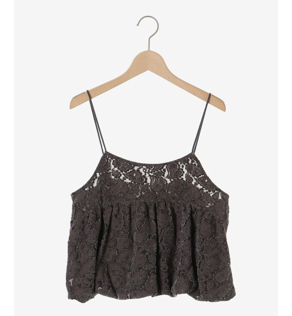  「《WEB限定アイテム》起毛レースバルーンキャミ」|キャミソール|
