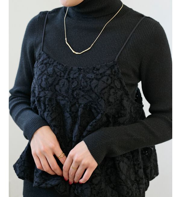  「《WEB限定アイテム》起毛レースバルーンキャミ」|キャミソール|