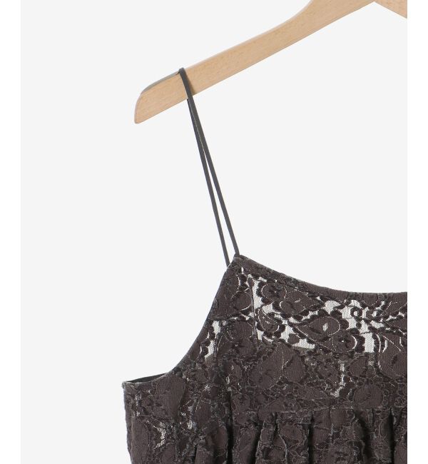  「《WEB限定アイテム》起毛レースバルーンキャミ」|キャミソール|