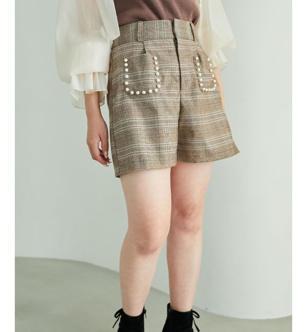 MAJESTICLEGON「パールデザインショートパンツ」|その他|