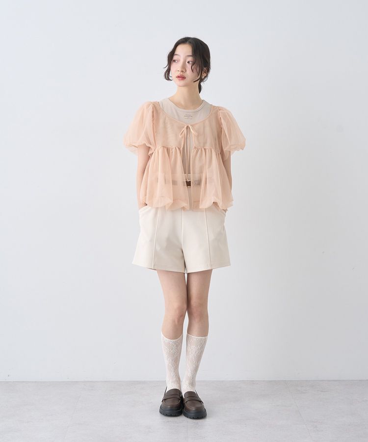 earth music&ecology「ベルト付きタブデザインショートパンツ」|その他|