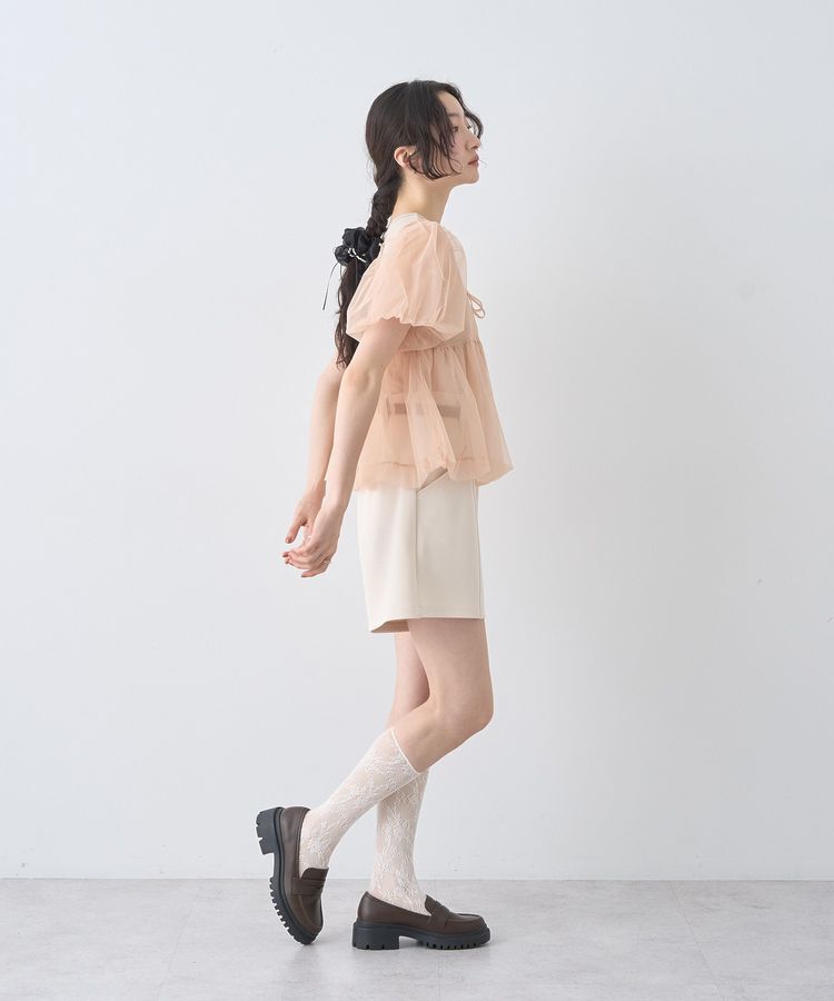 earth music&ecology「ベルト付きタブデザインショートパンツ」|その他|