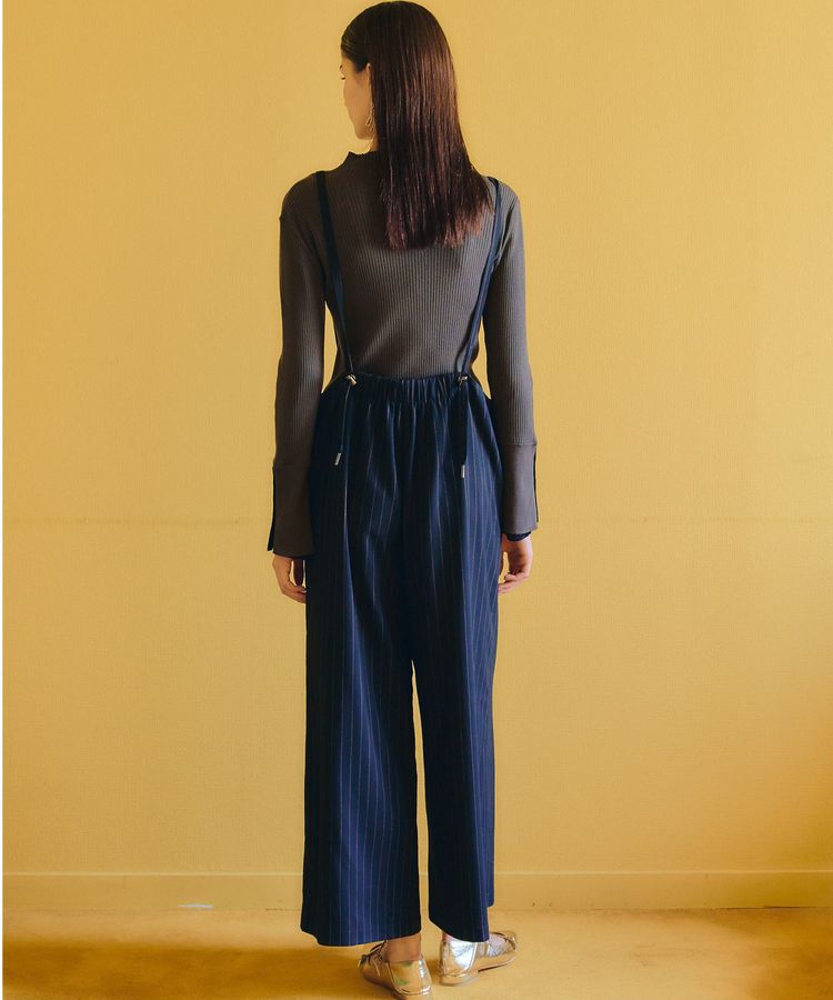 YECCA VECCA「ストライプ柄ストラップハイウエストパンツ」|その他|