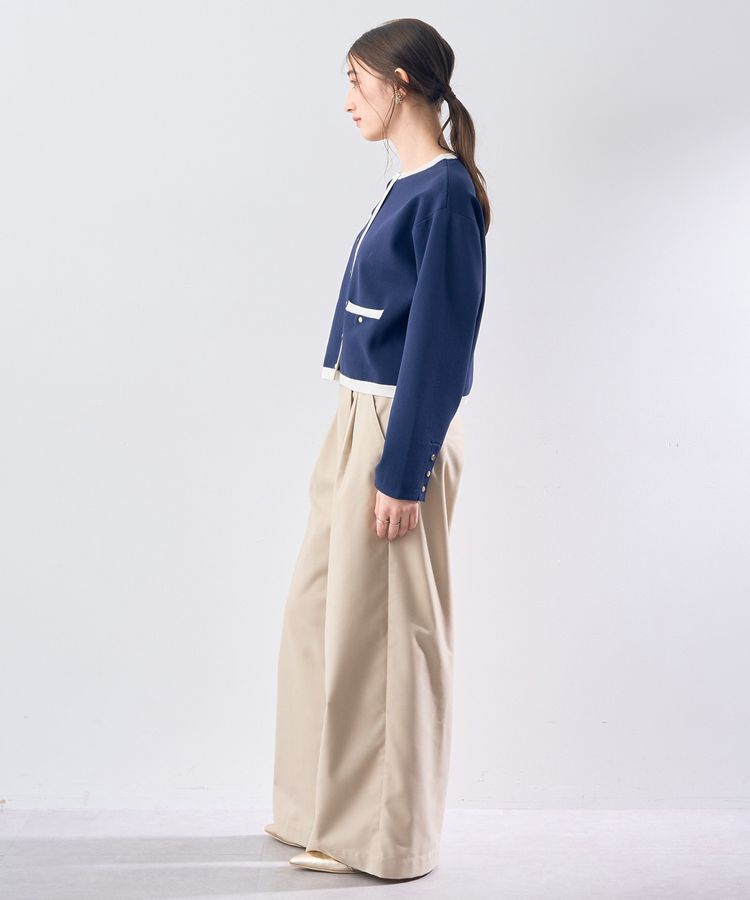 YECCA VECCA「ハイウエストベルトデザインタックワイドパンツ」|その他|