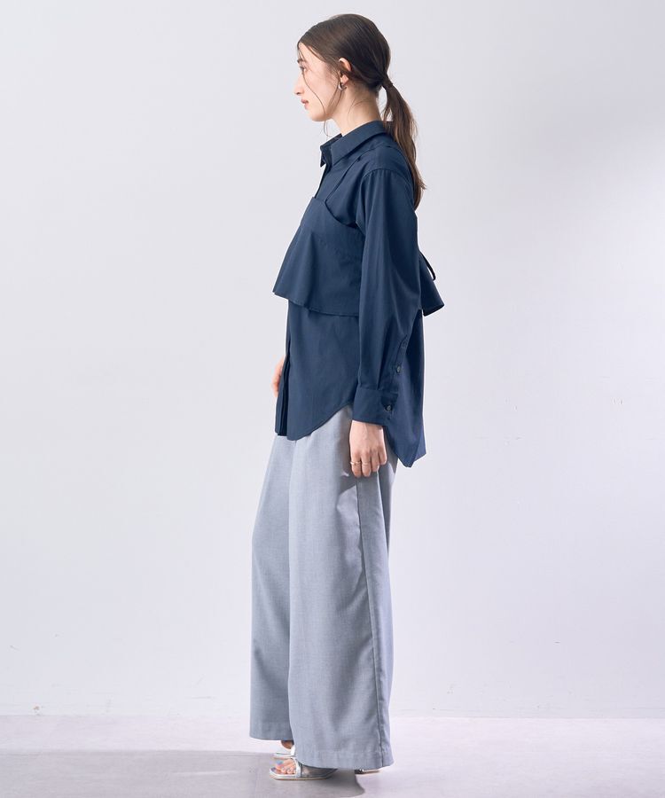 YECCA VECCA「ハイウエストベルトデザインタックワイドパンツ」|その他|