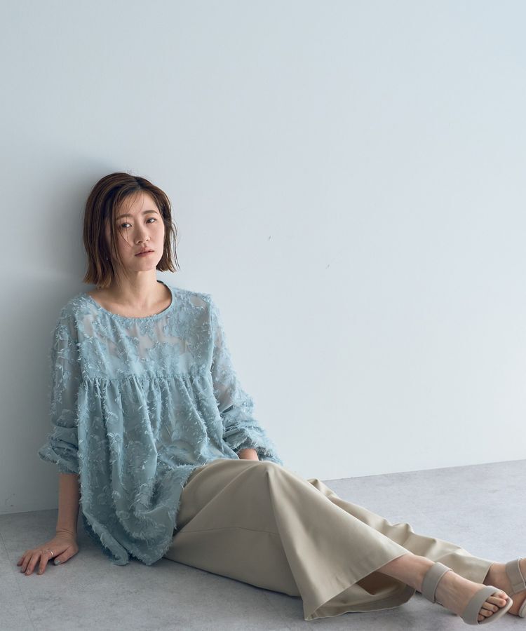 YECCA VECCA「ハイウエストベルトデザインタックワイドパンツ」|その他|