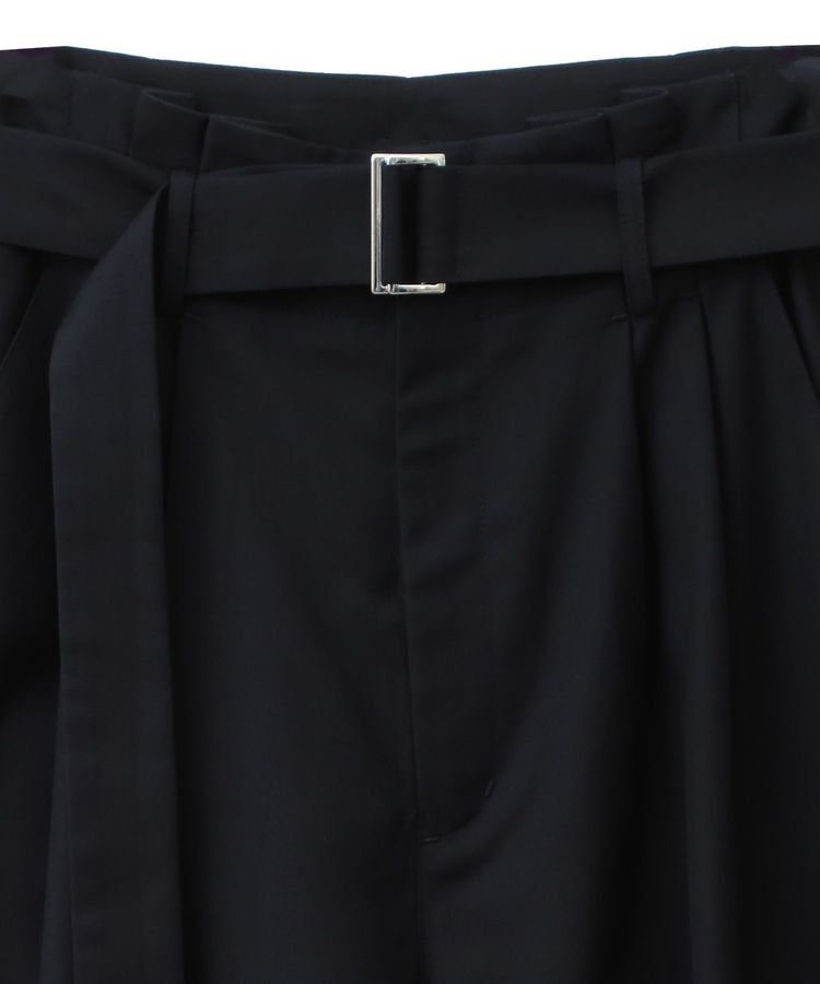 YECCA VECCA「ハイウエストベルトデザインタックワイドパンツ」|その他|