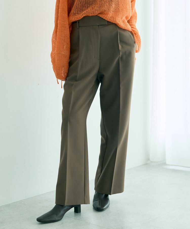 YECCA VECCA「ウエストデザインワイドストレートパンツ」|その他|