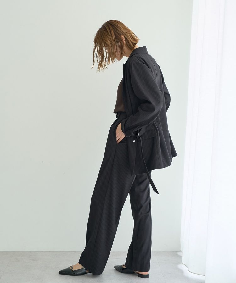 YECCA VECCA「ウエストデザインワイドストレートパンツ」|その他|