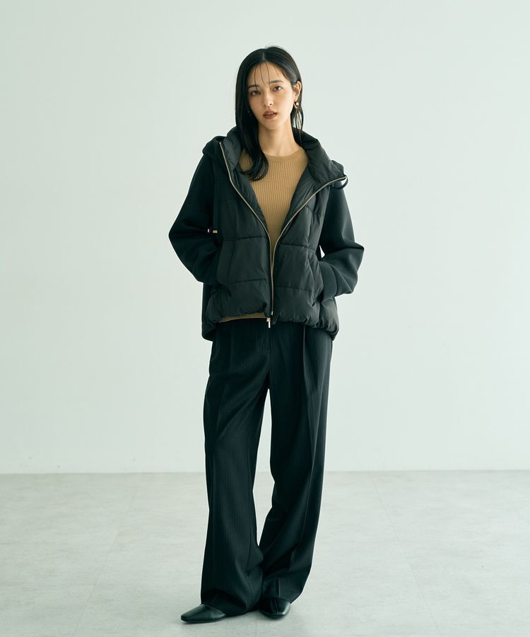 YECCA VECCA「ウエストデザインワイドストレートパンツ」|その他|