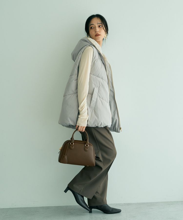 YECCA VECCA「ウエストデザインワイドストレートパンツ」|その他|