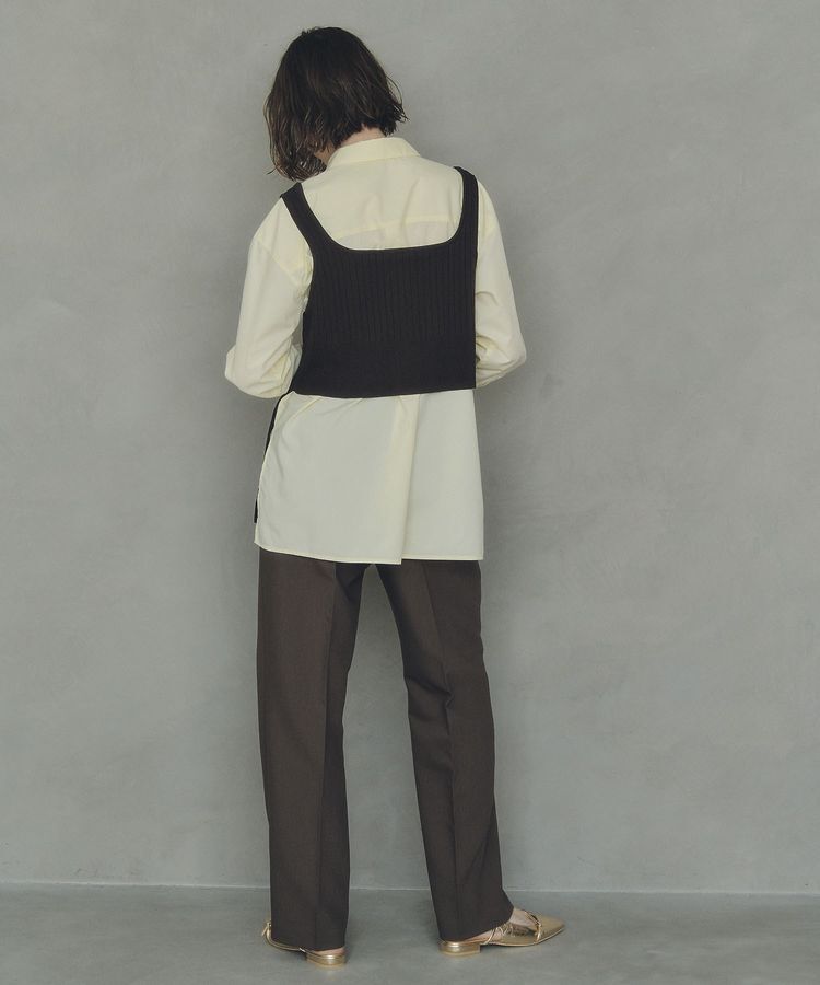 YECCA VECCA「ウエストデザインワイドストレートパンツ」|その他|