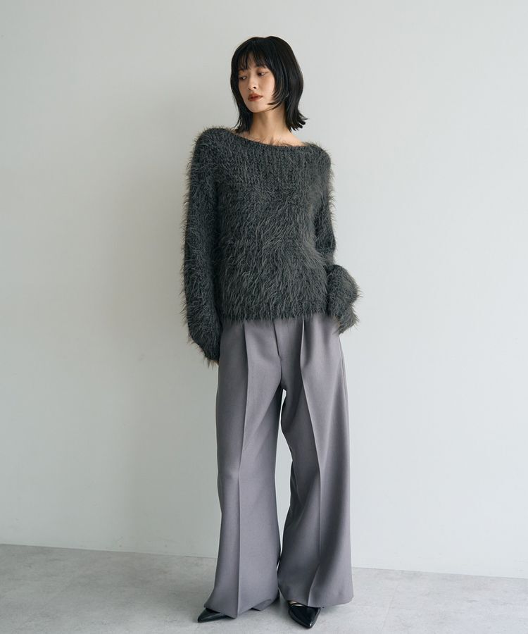 YECCA VECCA「【洗える】ベルト付きイージーケアワイドパンツ」|その他|