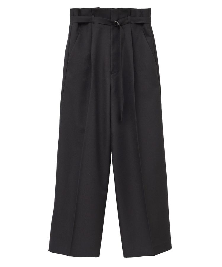YECCA VECCA「【洗える】ベルト付きイージーケアワイドパンツ」|その他|