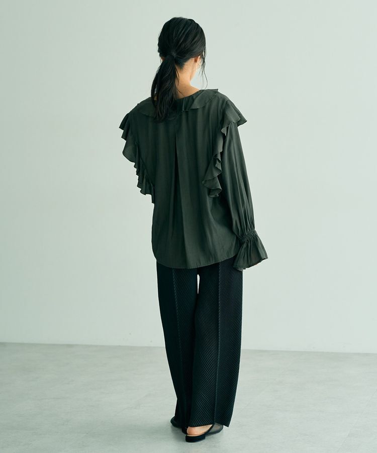 YECCA VECCA「【DOLL UP OOPS】ヘリンボンプリーツパンツ」|その他|