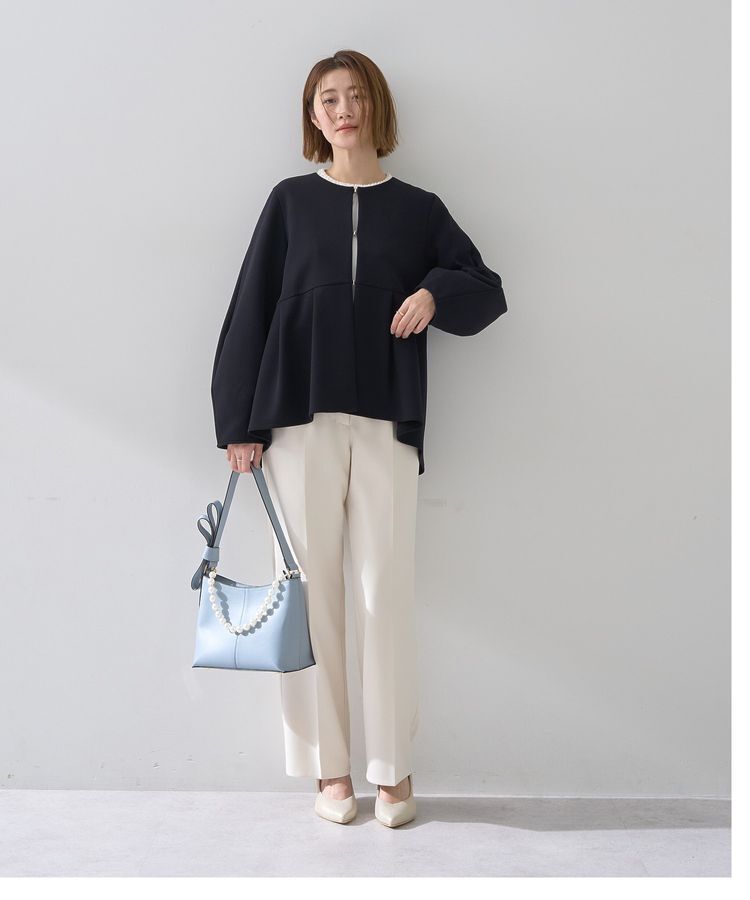 YECCA VECCA「サイドベルテッドハイウエストパンツ」|その他|