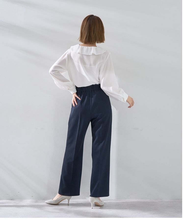 YECCA VECCA「サイドベルテッドハイウエストパンツ」|その他|