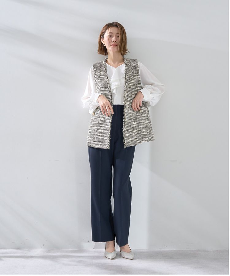 YECCA VECCA「サイドベルテッドハイウエストパンツ」|その他|