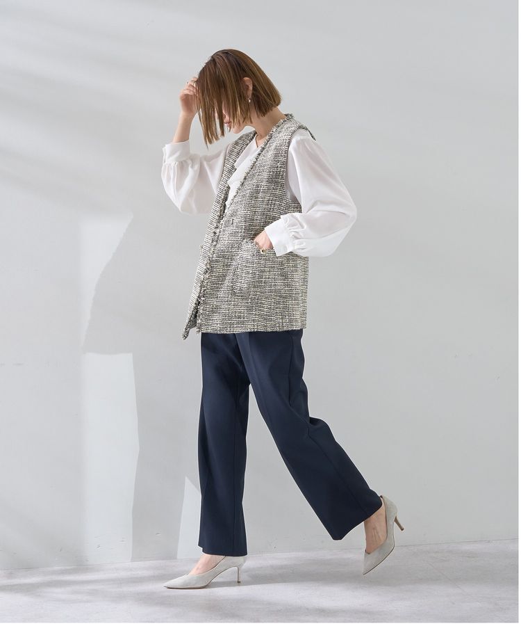 YECCA VECCA「サイドベルテッドハイウエストパンツ」|その他|