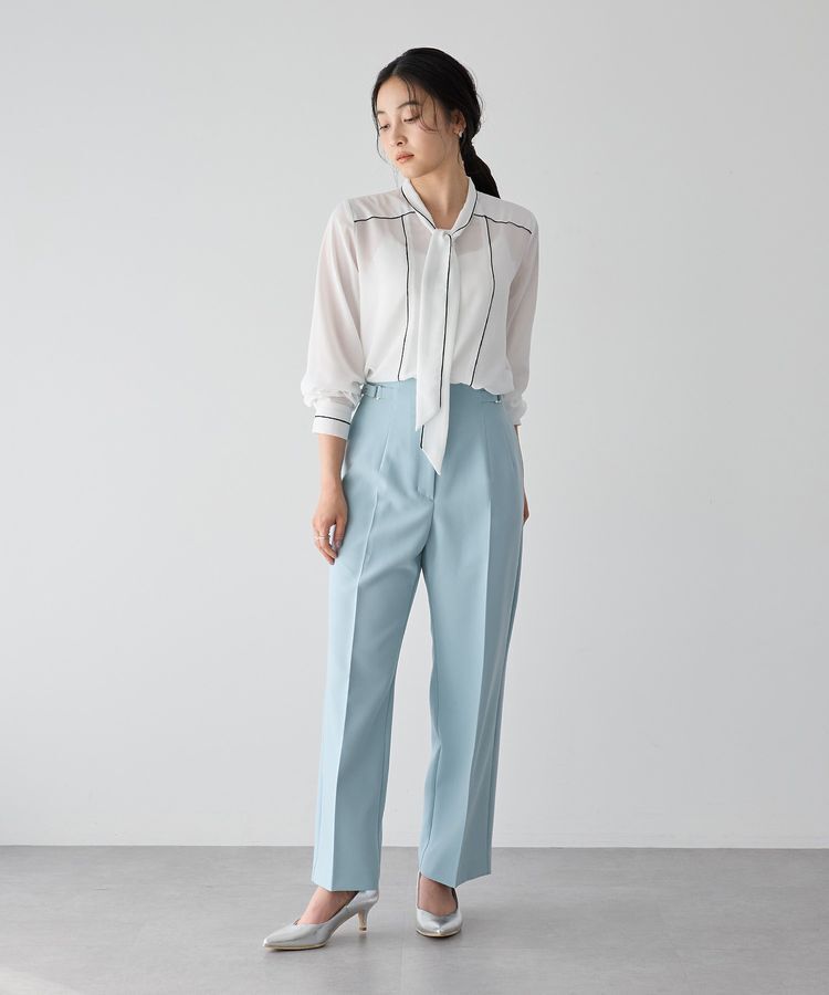 YECCA VECCA「サイドベルテッドハイウエストパンツ」|その他|