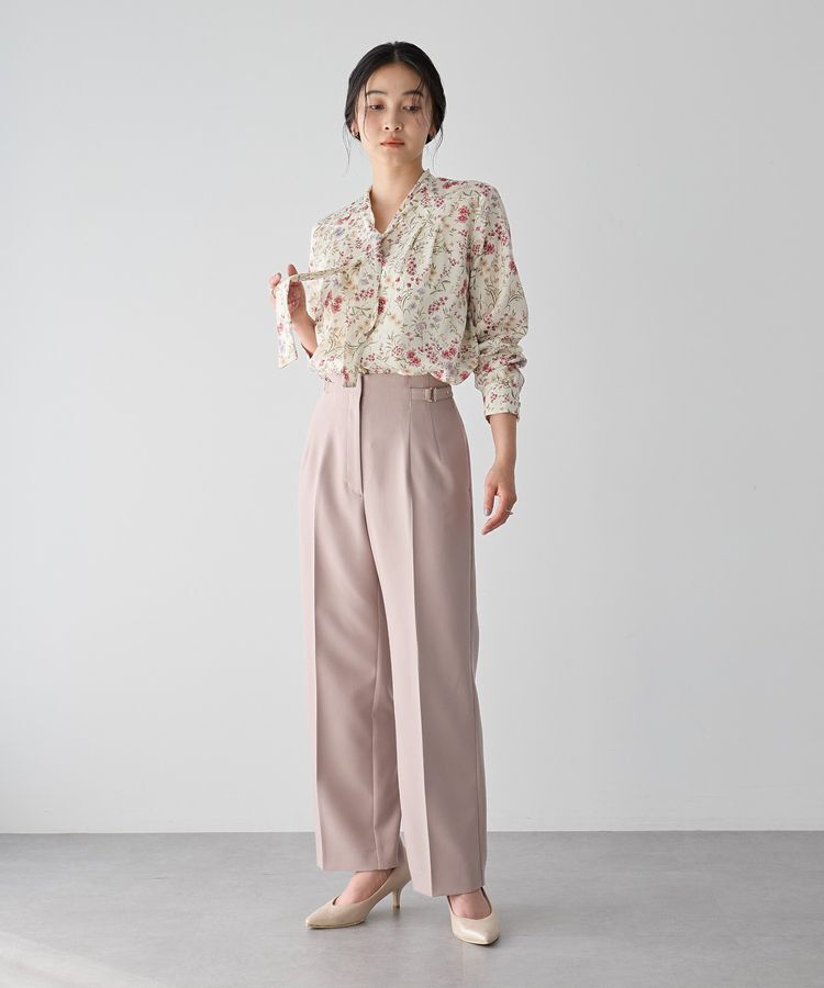 YECCA VECCA「サイドベルテッドハイウエストパンツ」|その他|