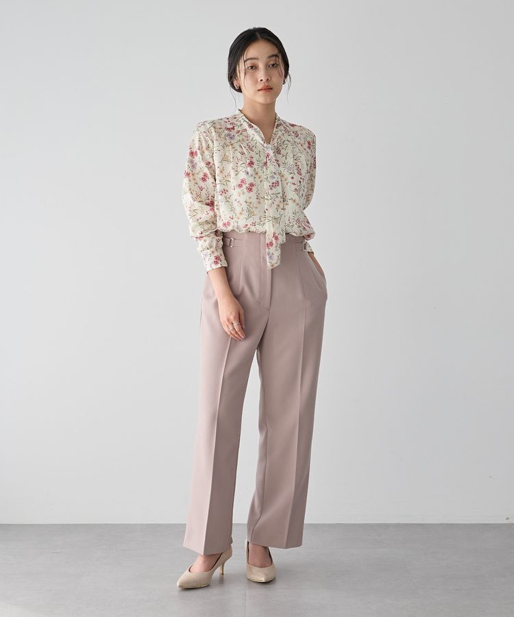 YECCA VECCA「サイドベルテッドハイウエストパンツ」|その他|