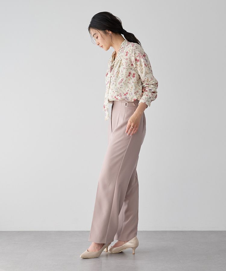 YECCA VECCA「サイドベルテッドハイウエストパンツ」|その他|