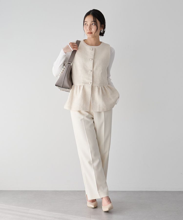 YECCA VECCA「サイドベルテッドハイウエストパンツ」|その他|