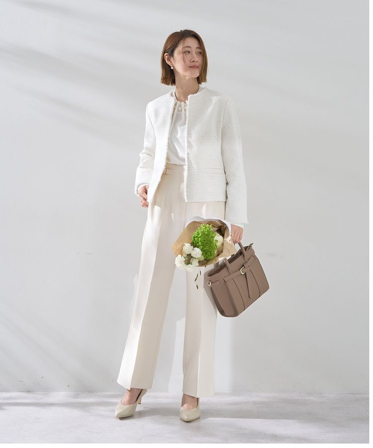 YECCA VECCA「サイドベルテッドハイウエストパンツ」|その他|