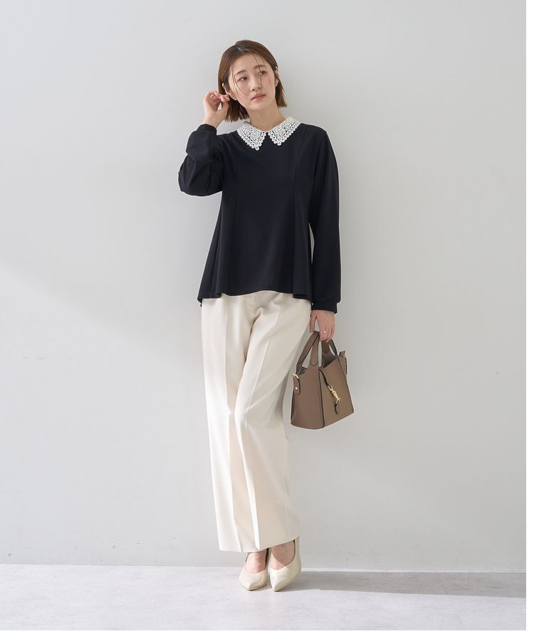 YECCA VECCA「サイドベルテッドハイウエストパンツ」|その他|