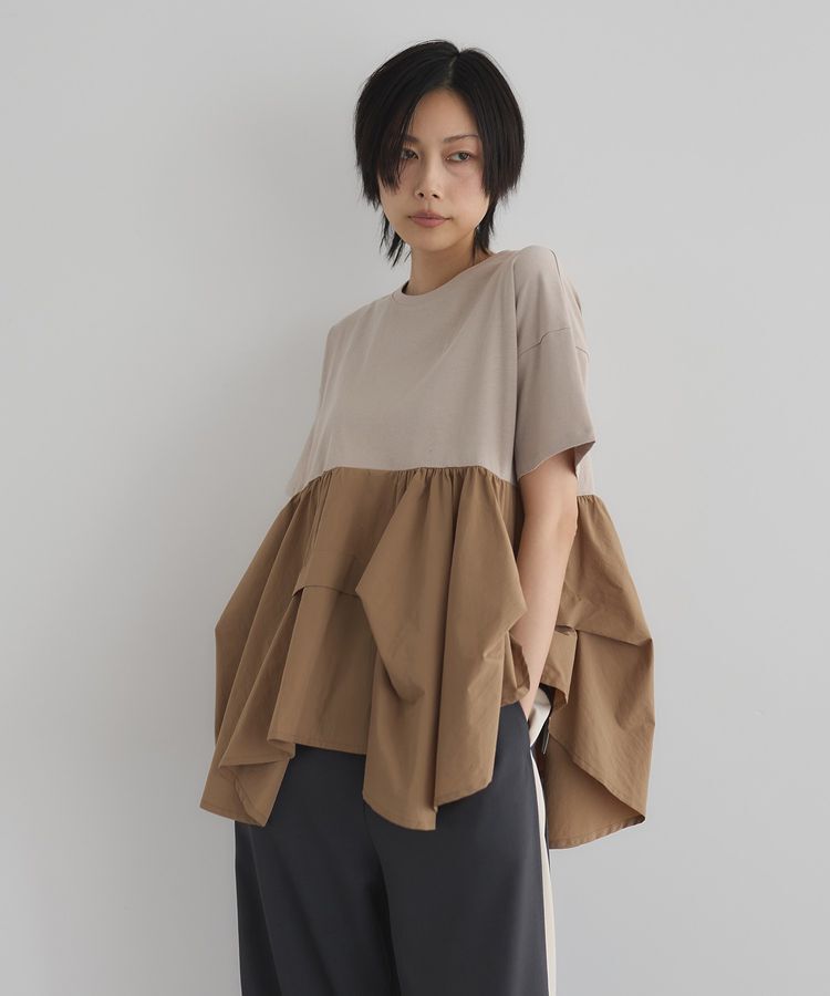 GARAGE OF GOOD CLOTHING「異素材MIXタックプルオーバー２」|Tシャツ・カットソー|