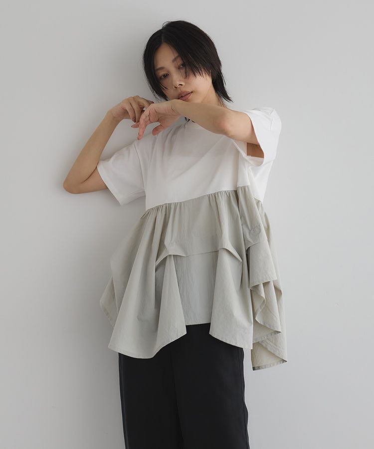 GARAGE OF GOOD CLOTHING「異素材MIXタックプルオーバー２」|Tシャツ・カットソー|