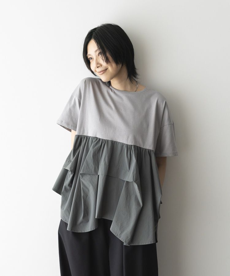 GARAGE OF GOOD CLOTHING「異素材MIXタックプルオーバー２」|Tシャツ・カットソー|