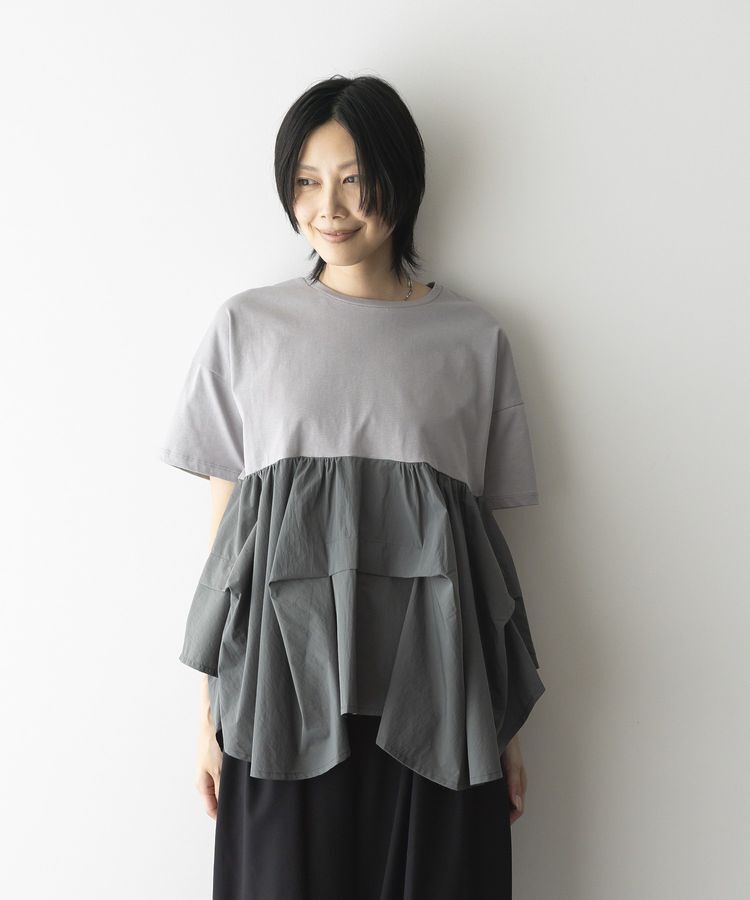 GARAGE OF GOOD CLOTHING「異素材MIXタックプルオーバー２」|Tシャツ・カットソー|