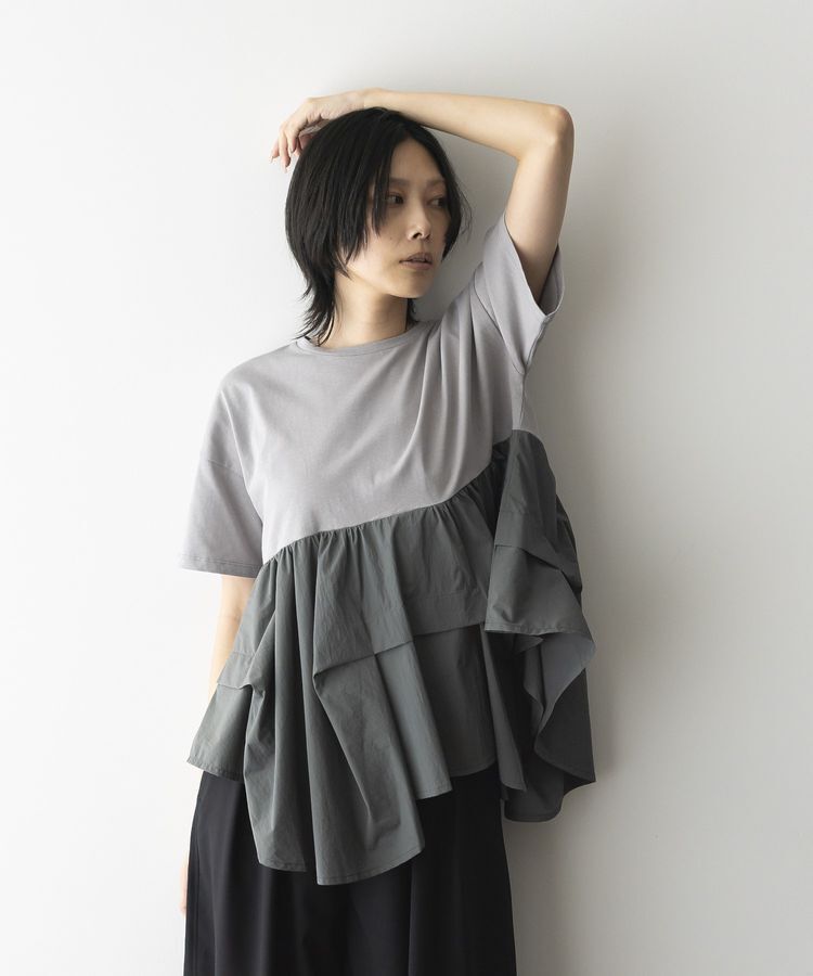 GARAGE OF GOOD CLOTHING「異素材MIXタックプルオーバー２」|Tシャツ・カットソー|