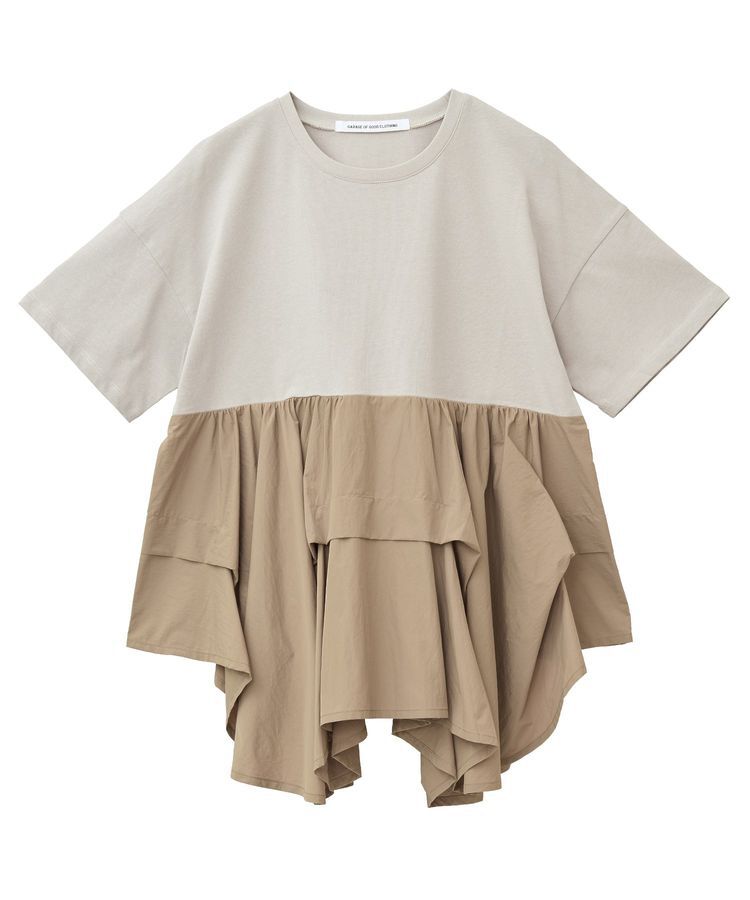 GARAGE OF GOOD CLOTHING「異素材MIXタックプルオーバー２」|Tシャツ・カットソー|