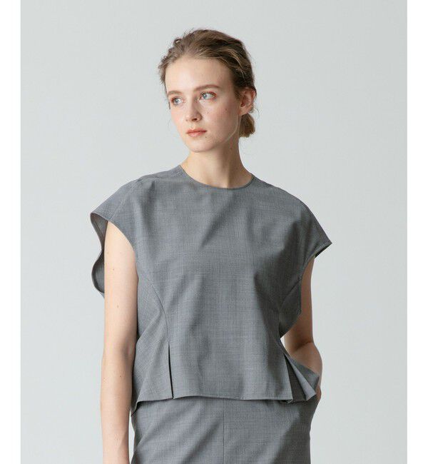 allureville「ペプラムコンパクトプルオーバー」|その他|グレー