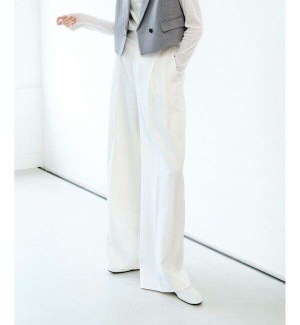 allureville「リオペルリネンダブルタックパンツ」|その他|