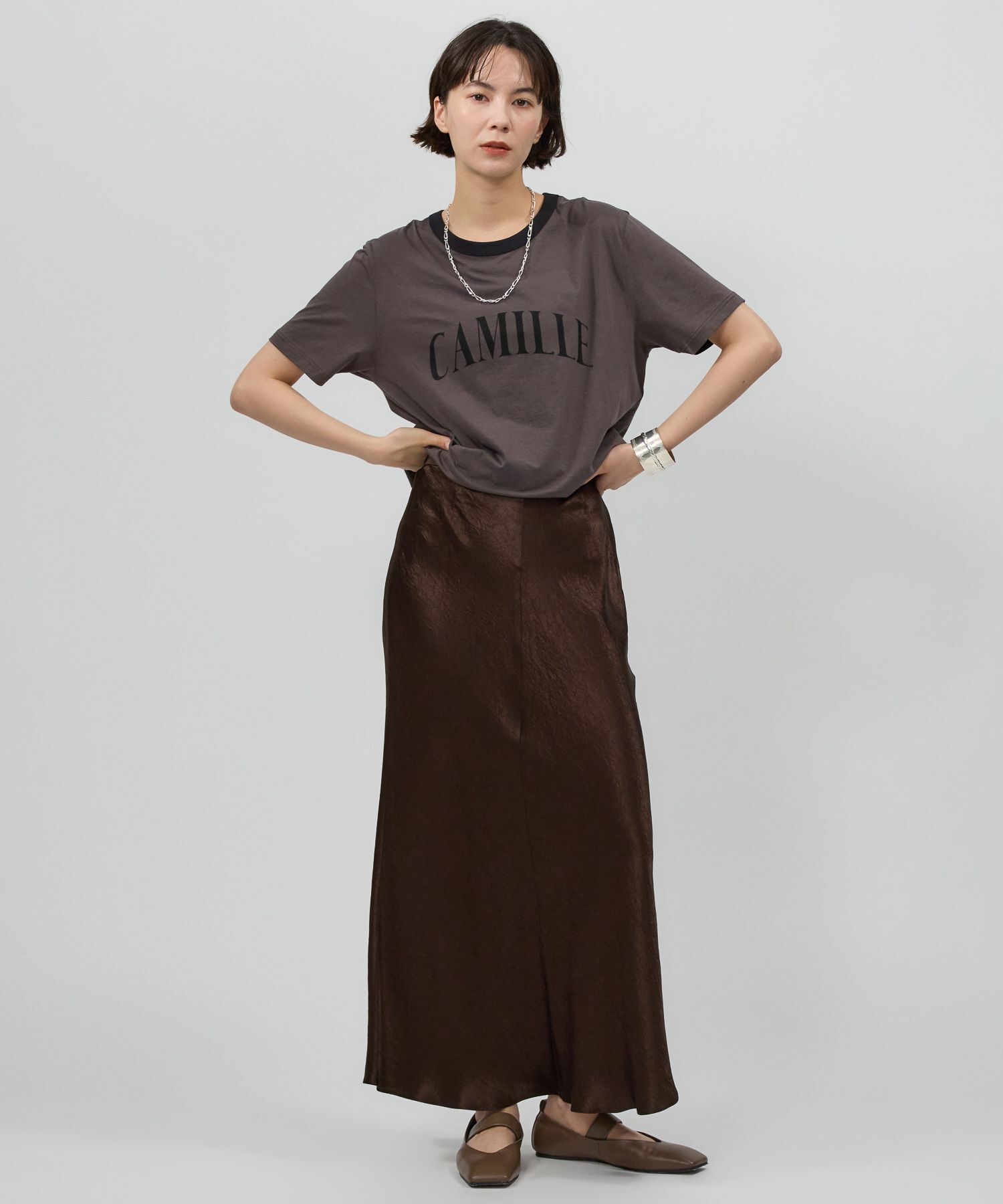 BABYLONE「CAMILLEバイカラーTシャツ」|Tシャツ・カットソー|