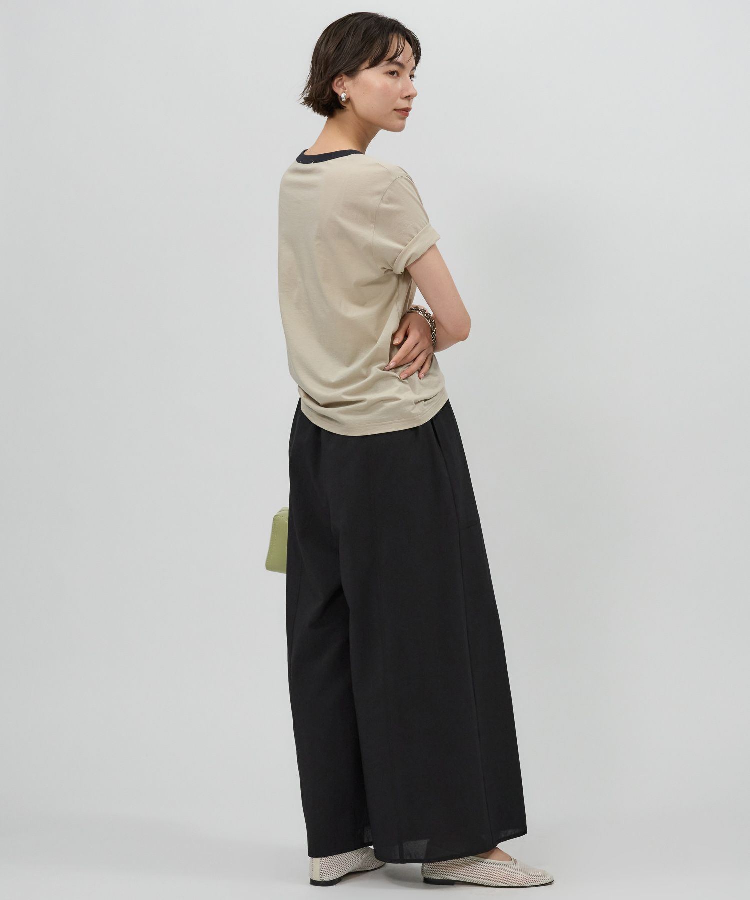 BABYLONE「CAMILLEバイカラーTシャツ」|Tシャツ・カットソー|