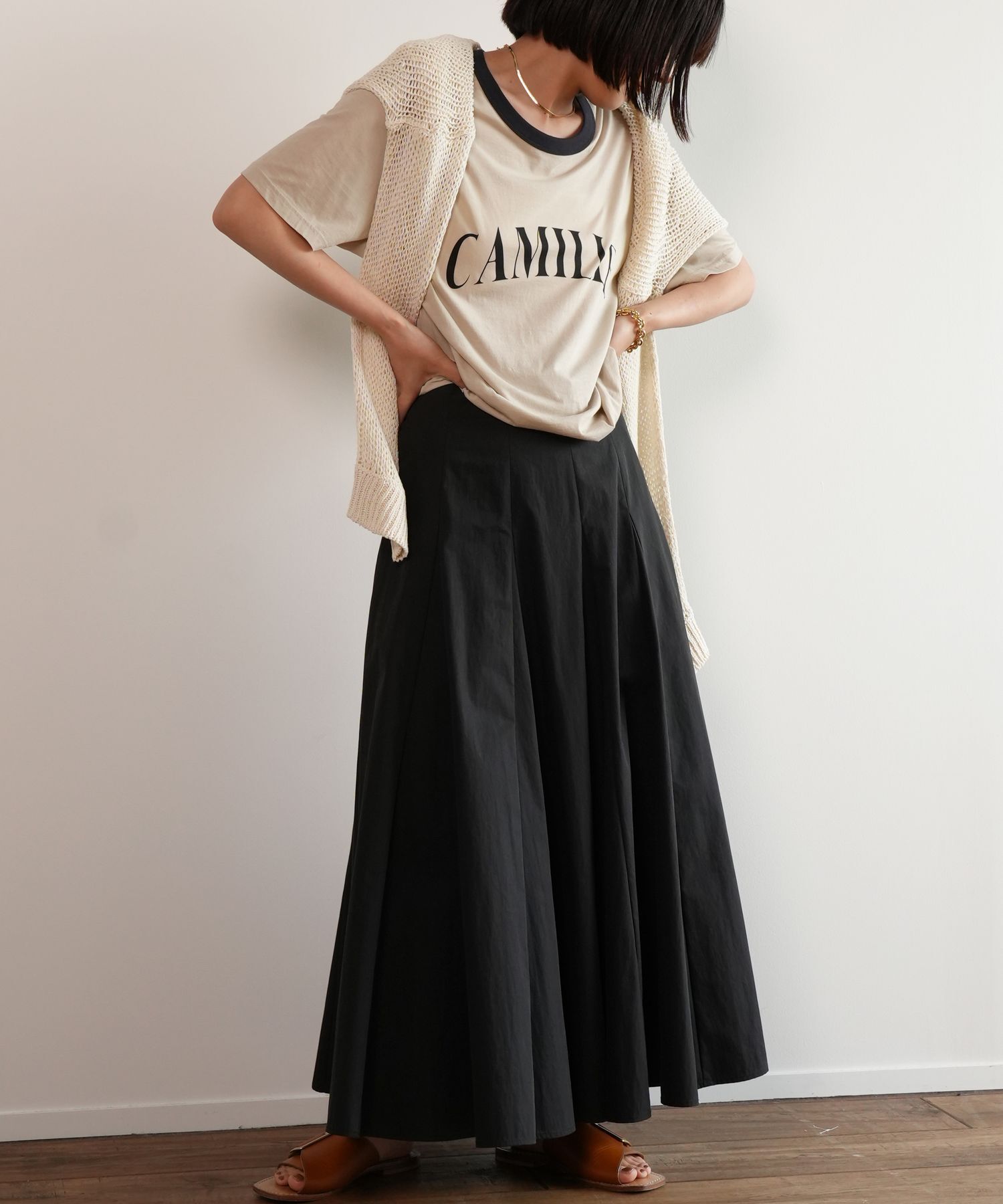 BABYLONE「CAMILLEバイカラーTシャツ」|Tシャツ・カットソー|