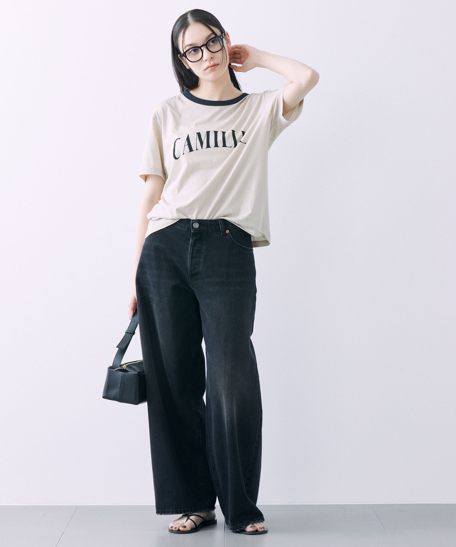 BABYLONE「CAMILLEバイカラーTシャツ」|Tシャツ・カットソー|