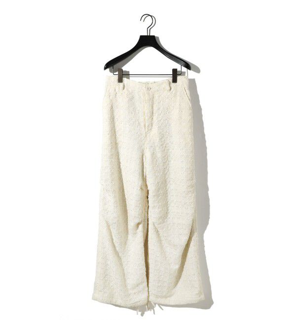 MIDIUMISOLID「MIDIUMISOLID Men&rsquo;s ブライトツイードパラシュートパンツ」|その他|アイボリー