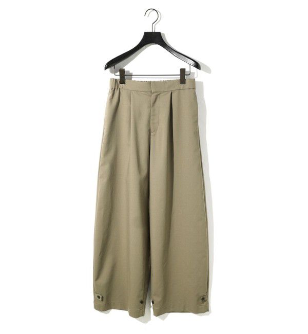 MIDIUMISOLID「MIDIUMISOLID for Ladies コクーンワイドパンツ」|その他|カーキベージュ