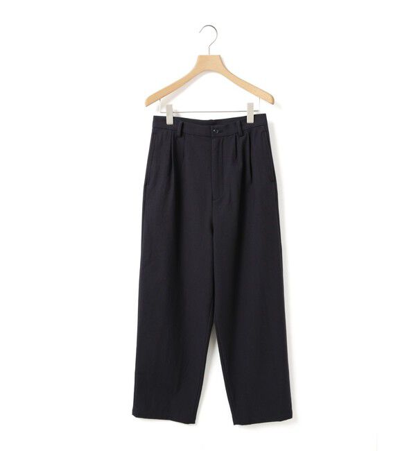 MidiUmi「MidiUmi バックサテンツータックパンツ」|その他|ネイビー