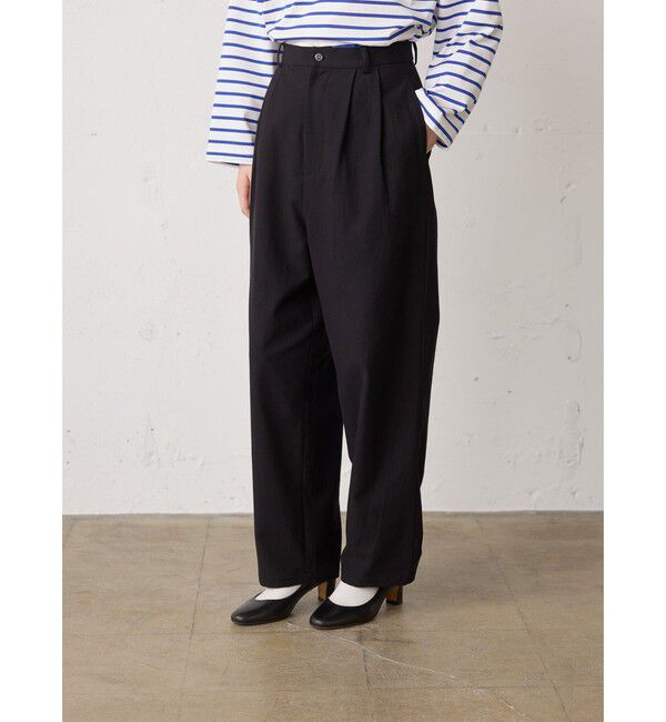 MidiUmi「MidiUmi バックサテンツータックパンツ」|その他|